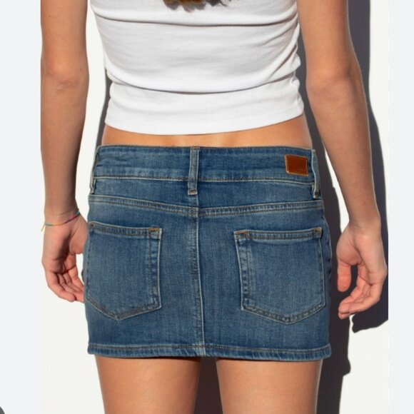 Subdued Double Button Skirt - Picture 2 of 3